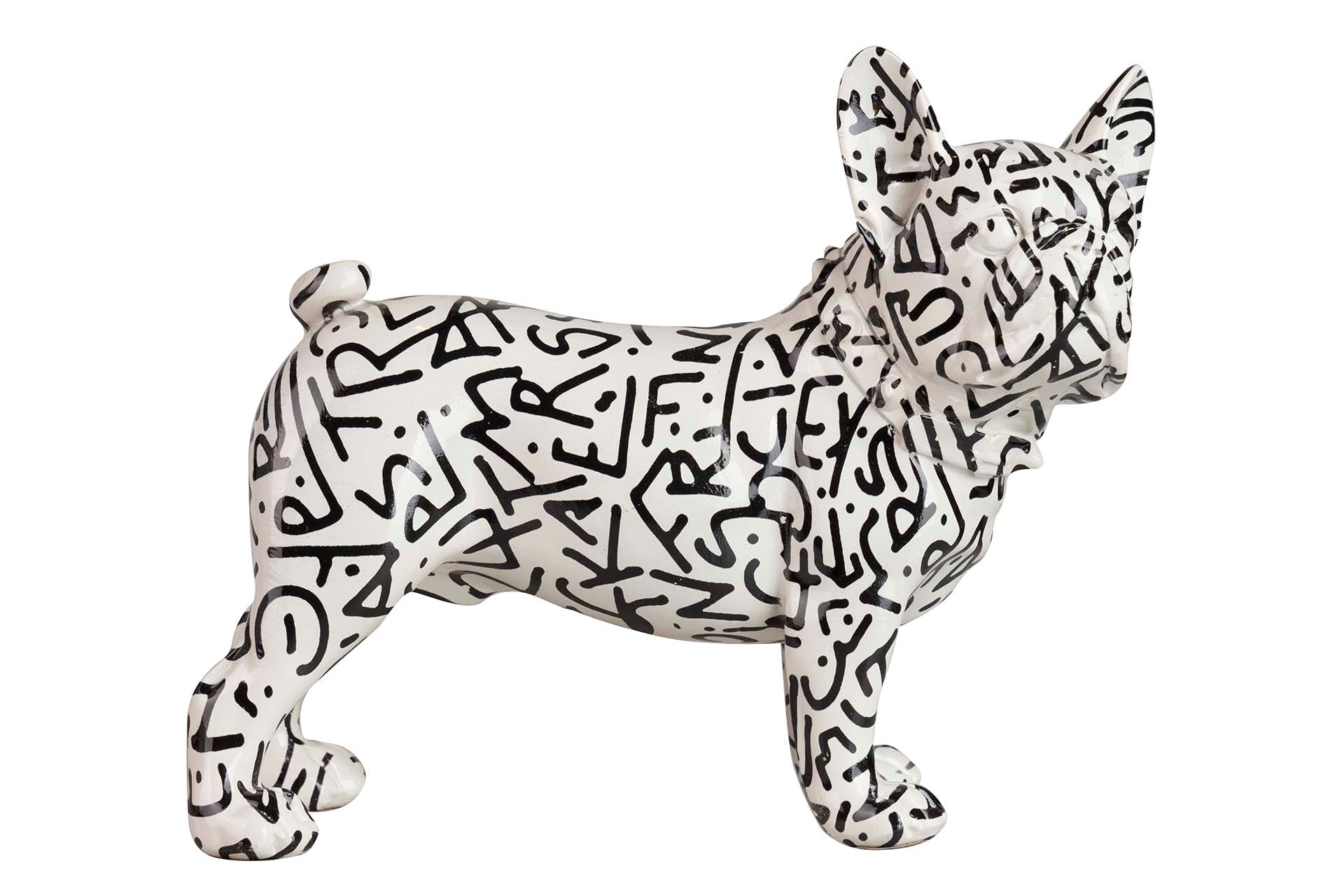 FRENCH BULLDOG RESIN FIGURE 24x12x22 CM