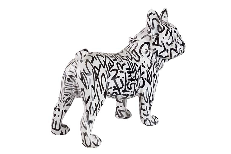 FRENCH BULLDOG RESIN FIGURE 24x12x22 CM