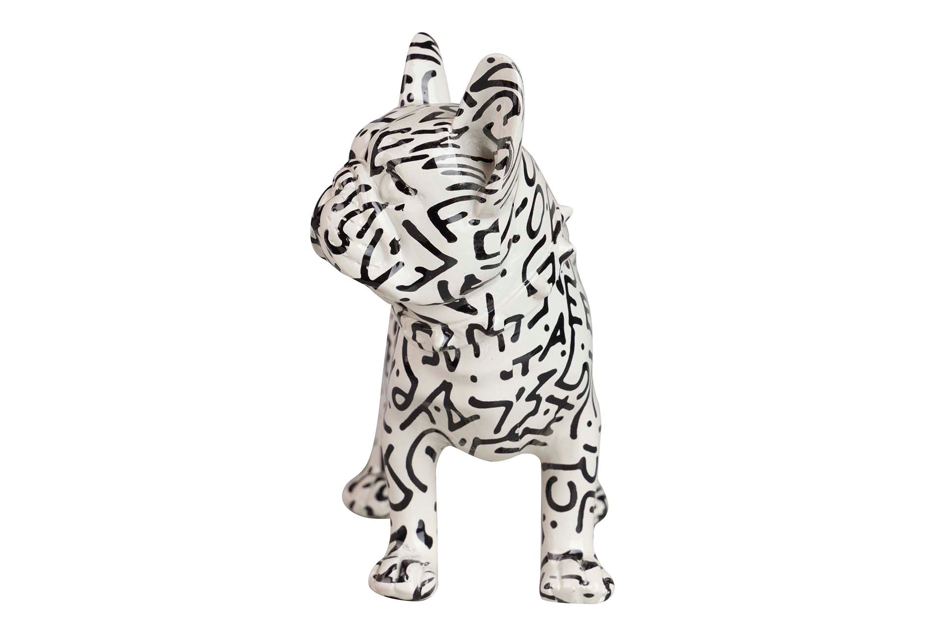 FRENCH BULLDOG RESIN FIGURE 24x12x22 CM