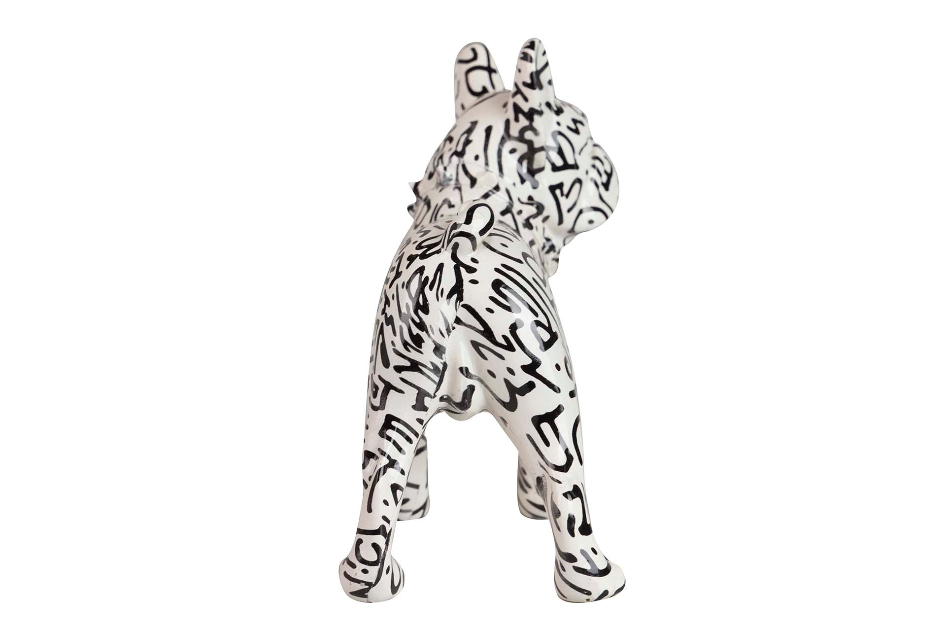 FIGURA PERRO BULLDOG FRANCES RESINA 24x12x22 CM