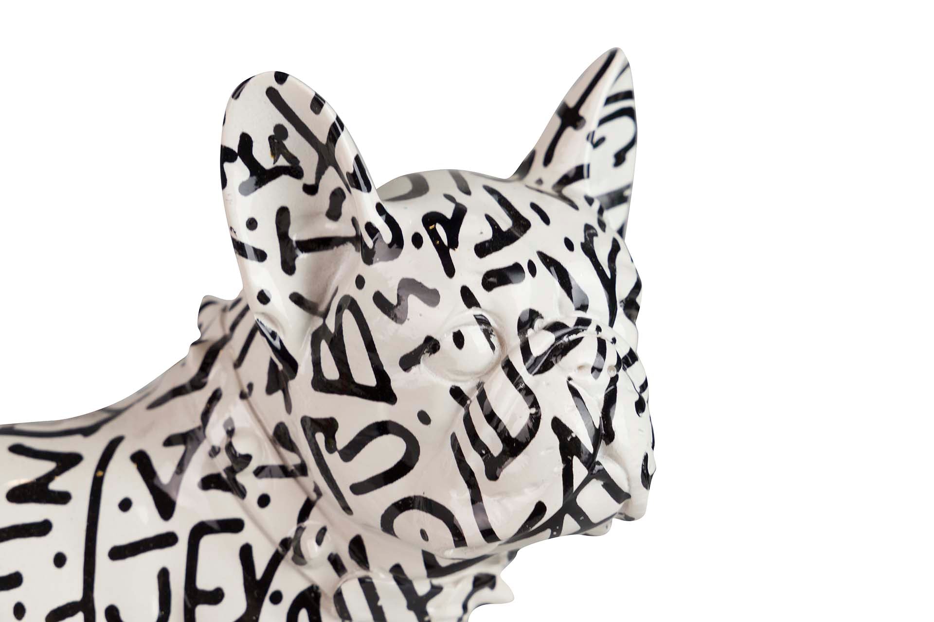 FRENCH BULLDOG RESIN FIGURE 24x12x22 CM
