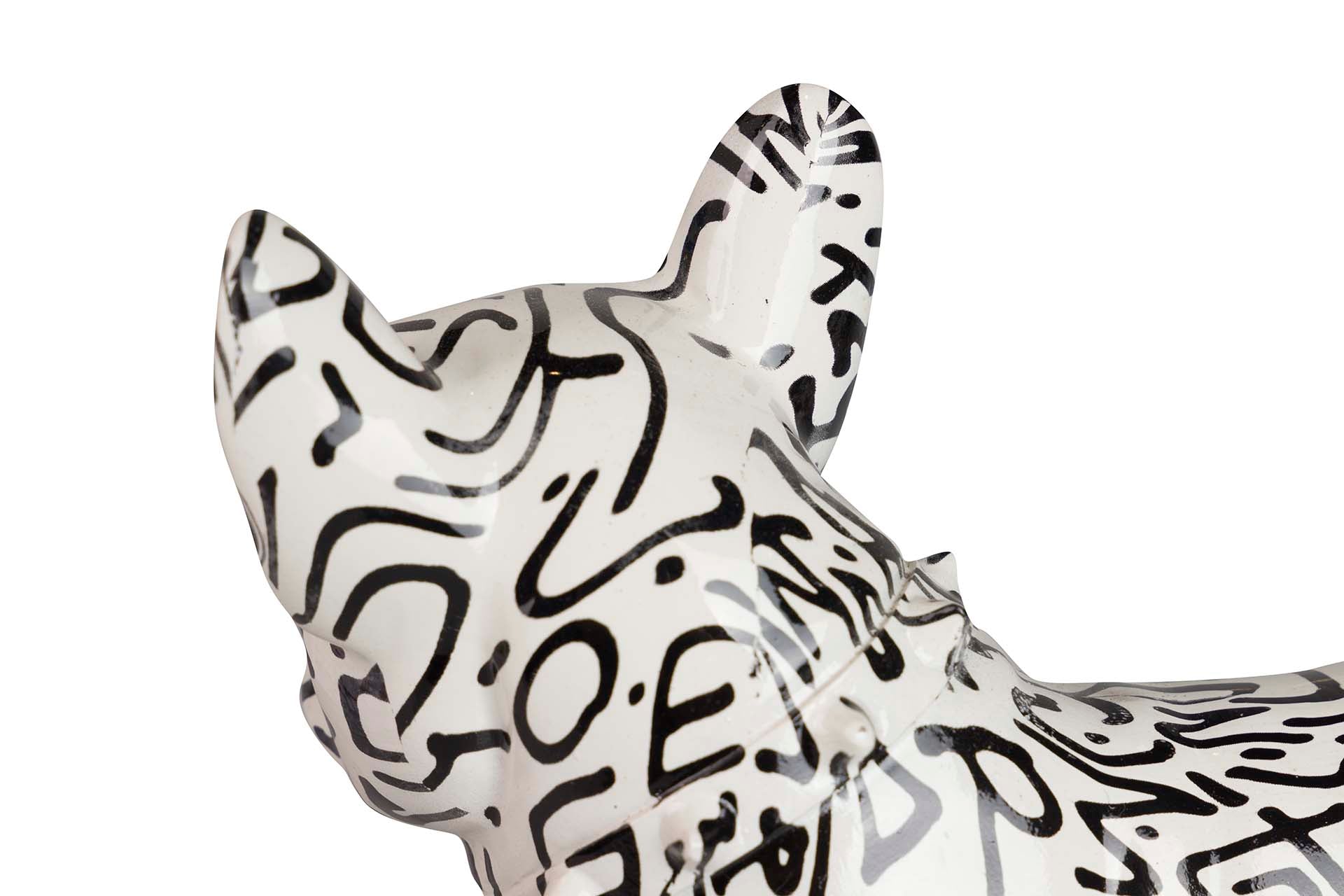 FRENCH BULLDOG RESIN FIGURE 24x12x22 CM