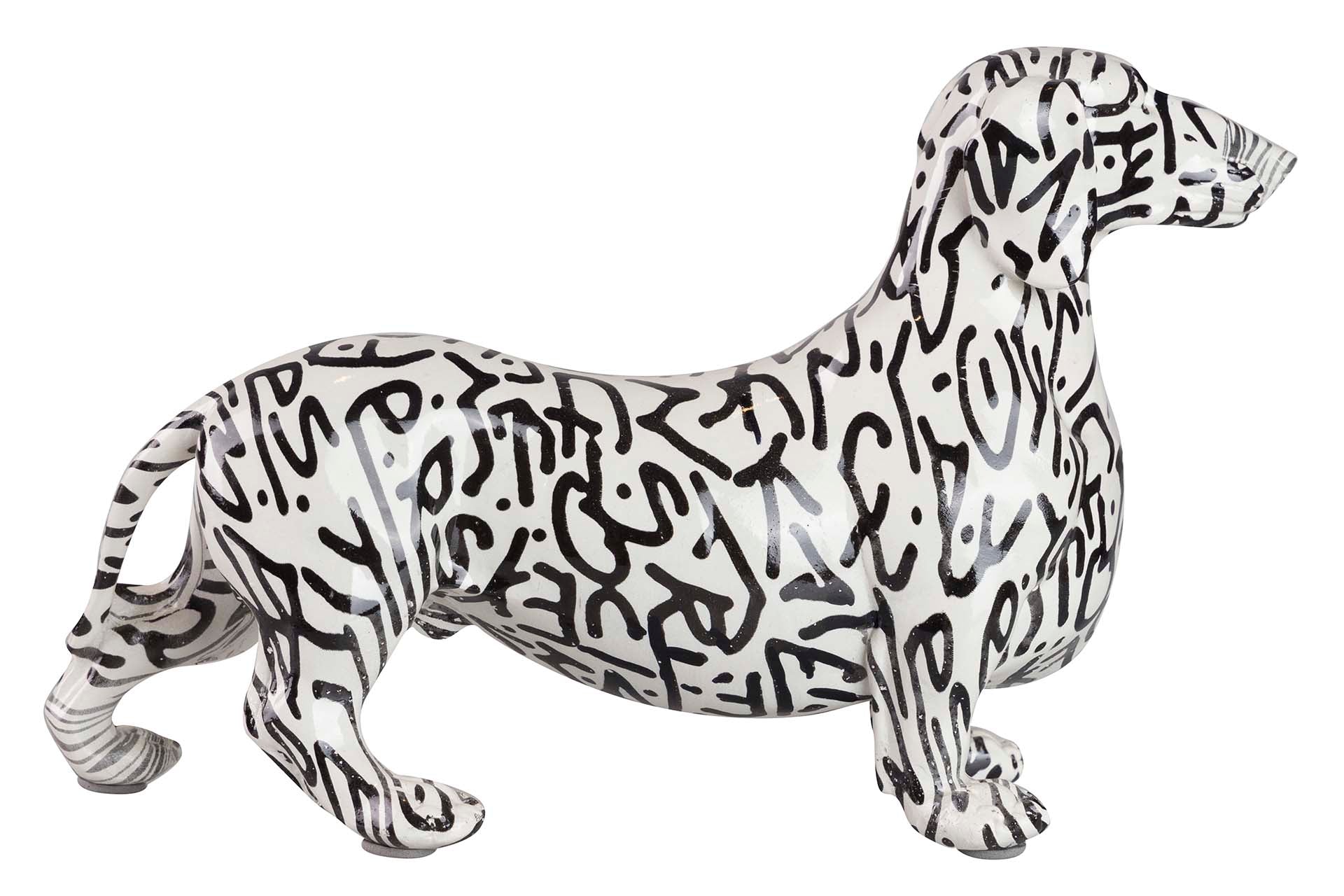 DACHSHUND DOG FIGURE RESIN 28x10x17 CM