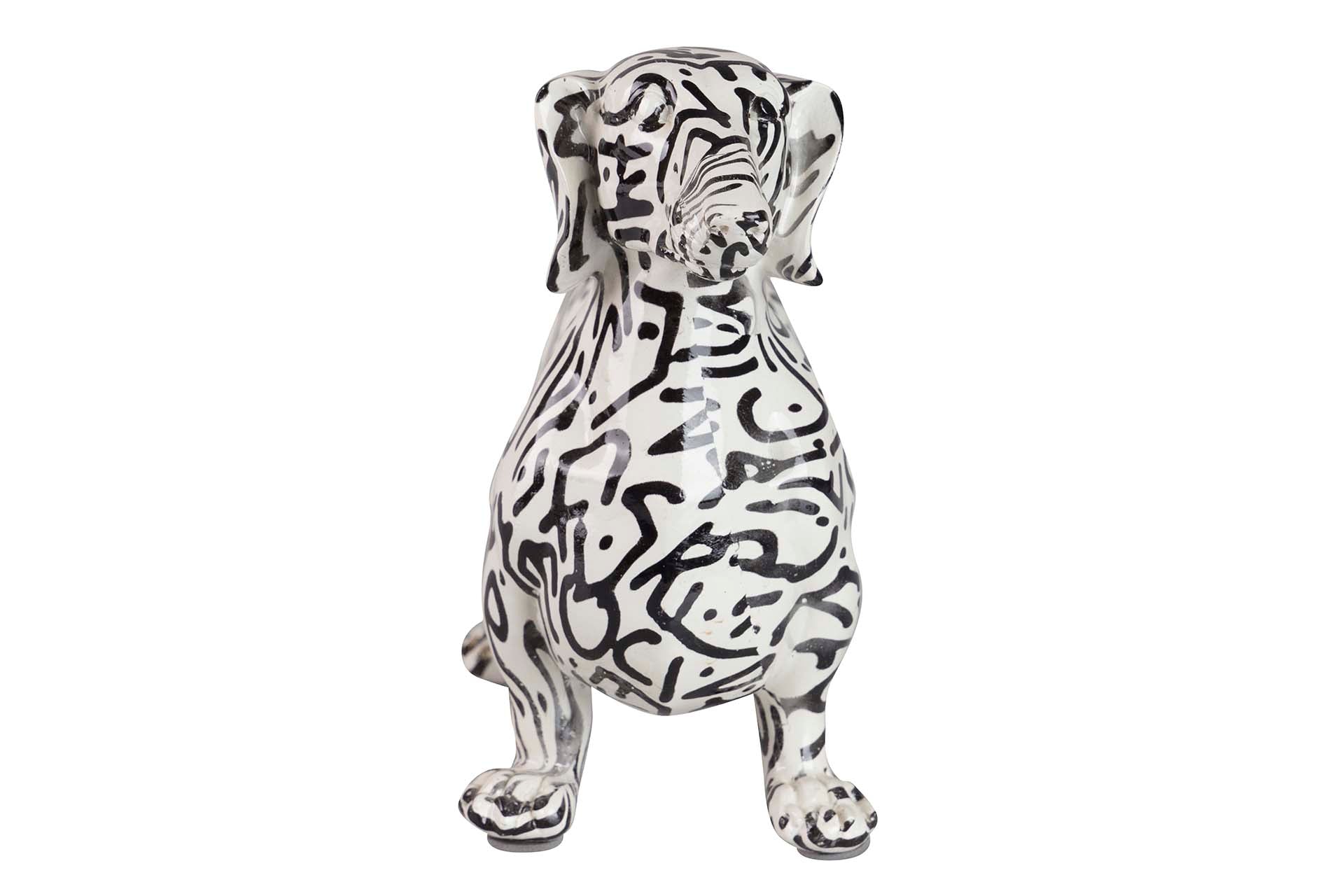 DACHSHUND DOG FIGURE RESIN 28x10x17 CM
