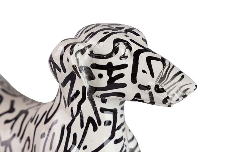 DACHSHUND DOG FIGURE RESIN 28x10x17 CM