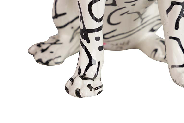 RESIN DOG FIGURE 15x13x26 CM