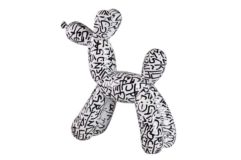 RESIN BALLOON DOG FIGURE 28x11x27 CM