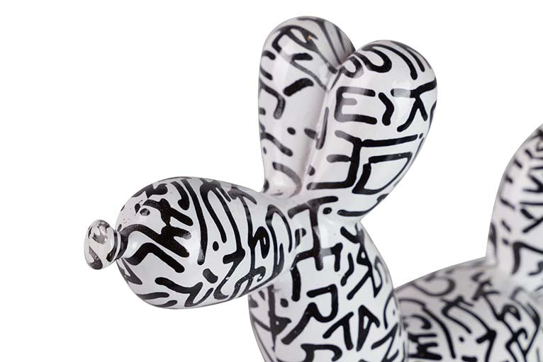 RESIN BALLOON DOG FIGURE 28x11x27 CM