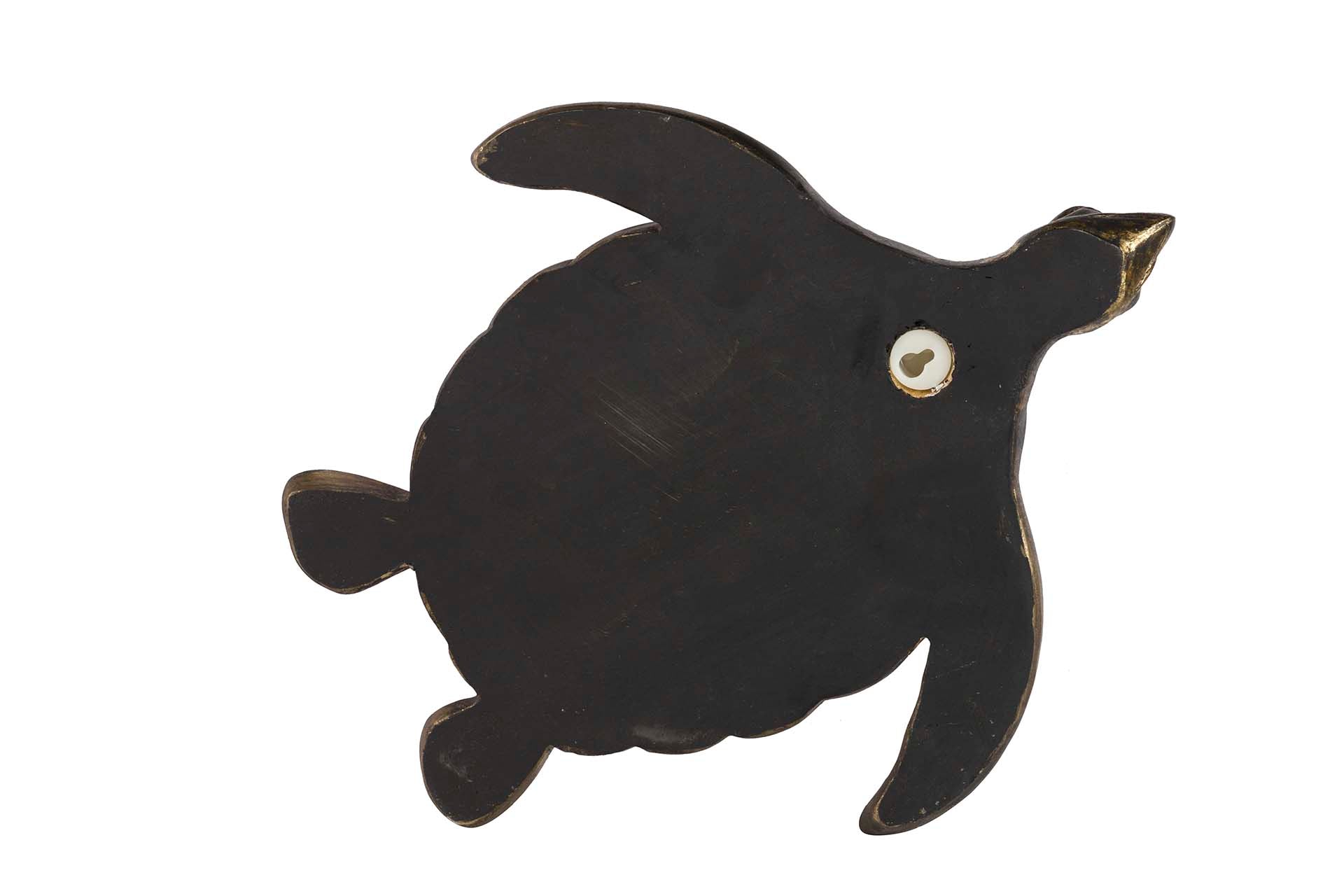 TURTLE FIGURE WALL RESIN MIRROR 39x34x6 CM