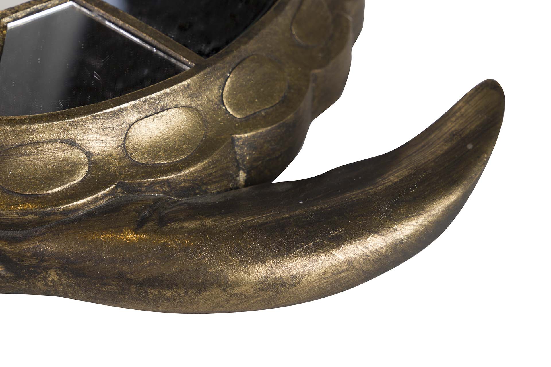 TURTLE FIGURE WALL RESIN MIRROR 39x34x6 CM