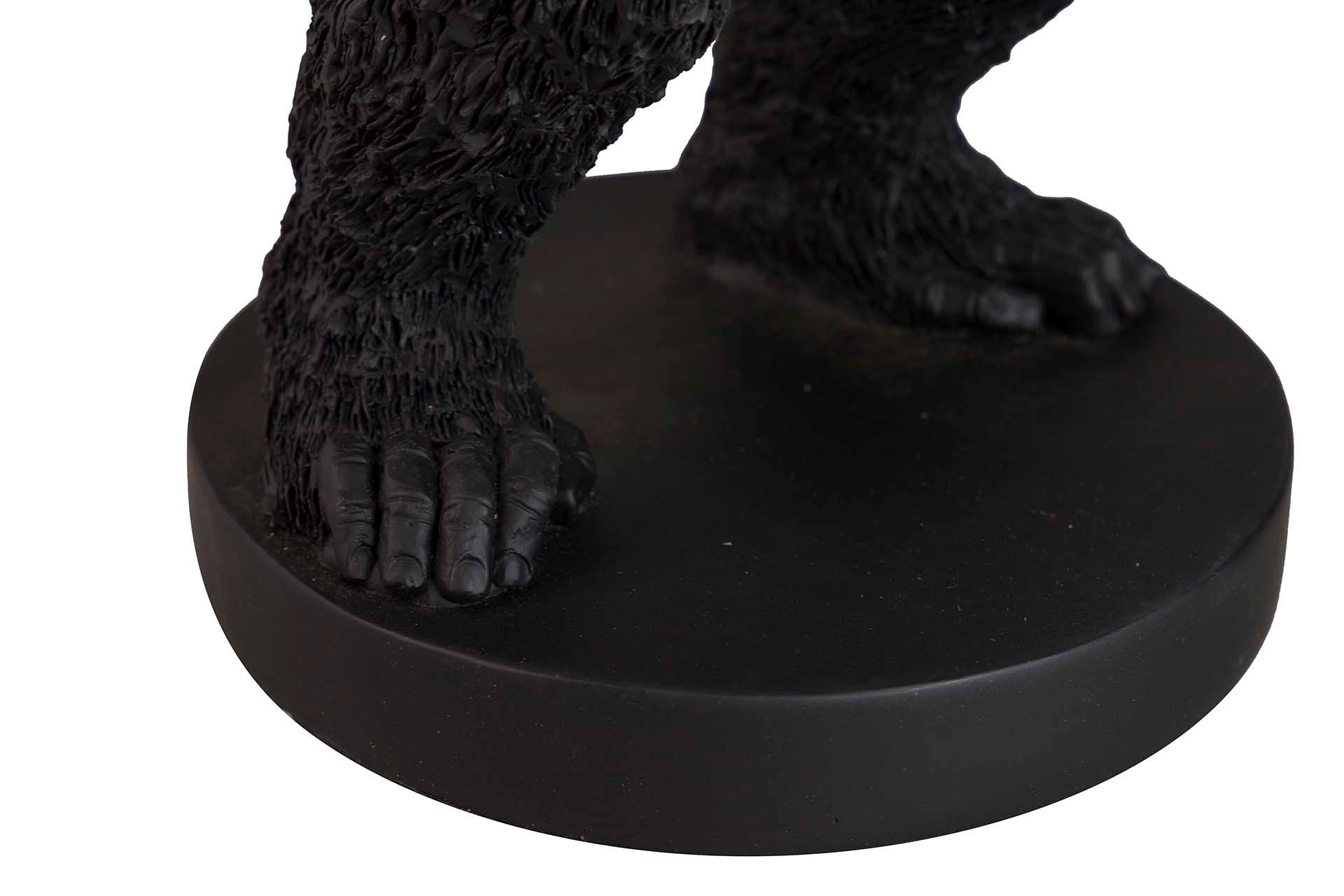 FIGURA KINGKONG BASKET RESINA NEGRA 23x15x34 CM