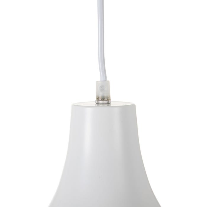 Lámpara Techo Blanco Aluminio 27 X 27 X 36 Cm