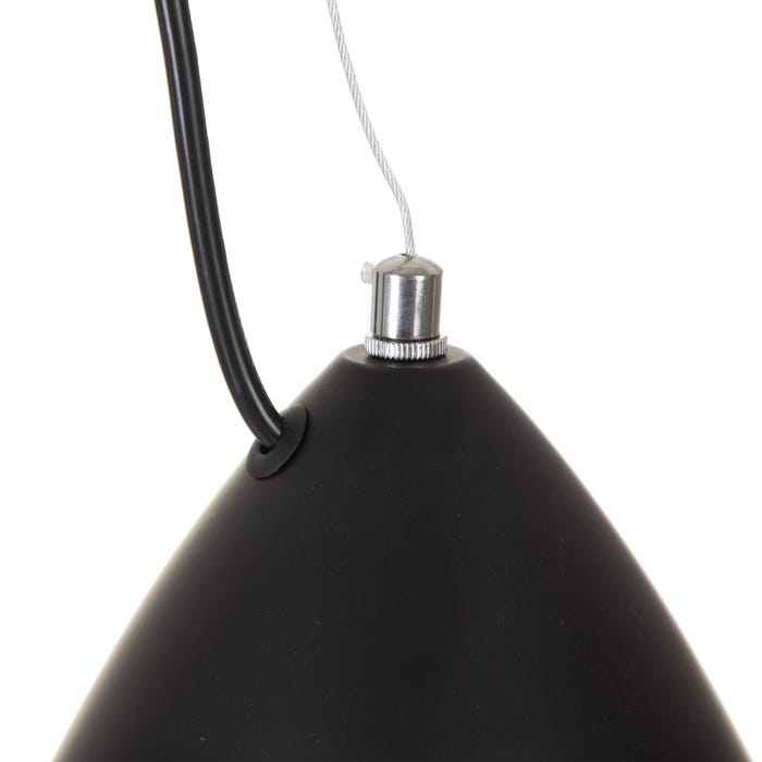 Lámpara Techo Negro Aluminio 20 X 20 X 30 Cm