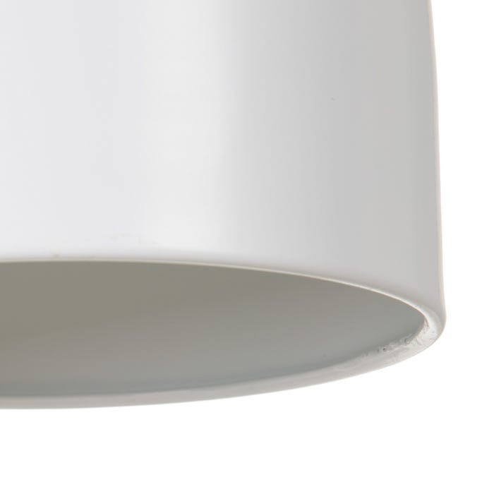 White Aluminum Ceiling Lamp 20 x 20 x 30 cm