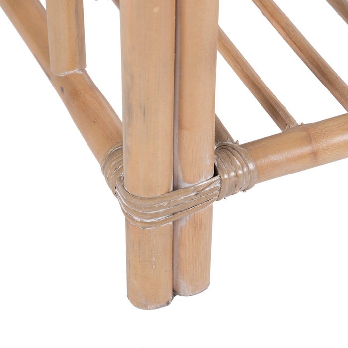 Natural Rattan / Glass Center Table 100 X 60 X 40 Cm