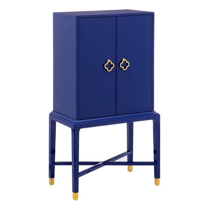 Armario "Cabinet" Azul Madera De Abeto 68 X 36 X 131 Cm