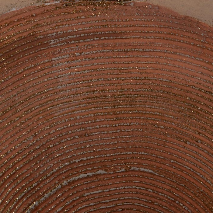 Pintura abstrata pintada à mão sobre tela em moldura de madeira