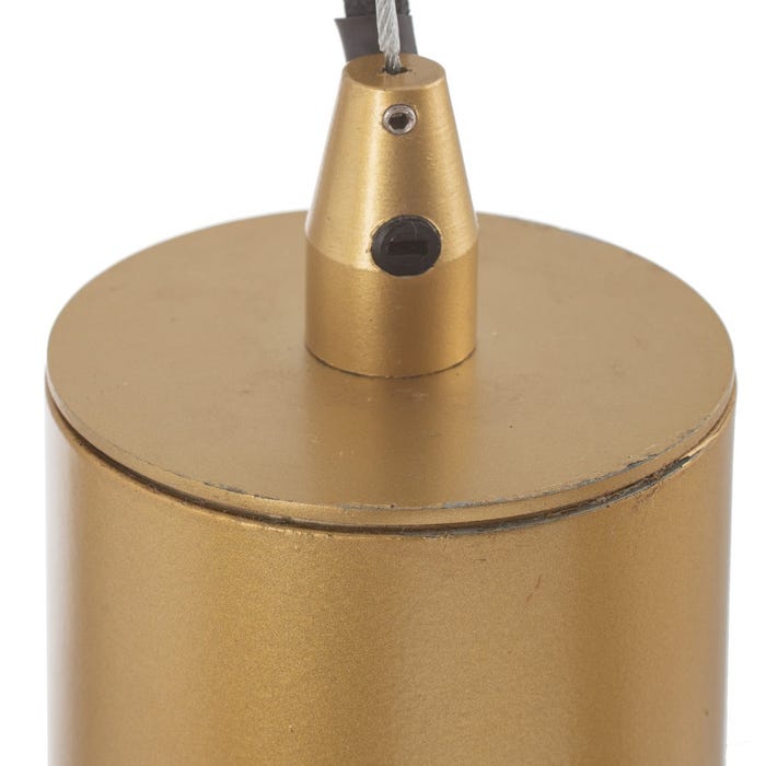 Lámpara Techo Oro Cristal/Metal 22 X 22 X 120 Cm