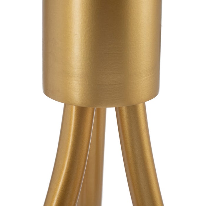 Lámpara Techo Oro Cristal/Metal 22 X 22 X 120 Cm