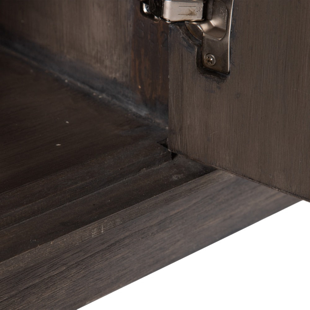 Gray Mindi Wood Sideboard Living Room 180 X 45 X 85 Cm