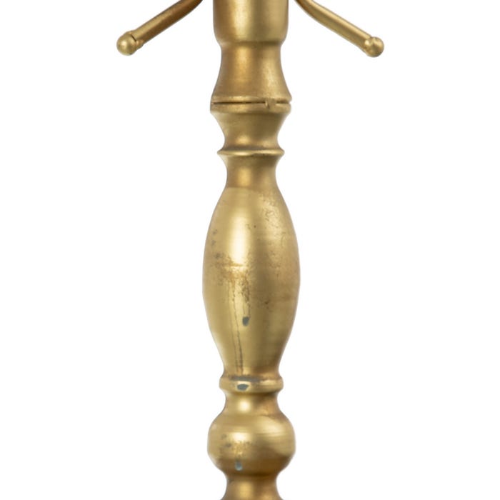 Candelabro Oro Metal Decoración 42 X 12 X 42 Cm