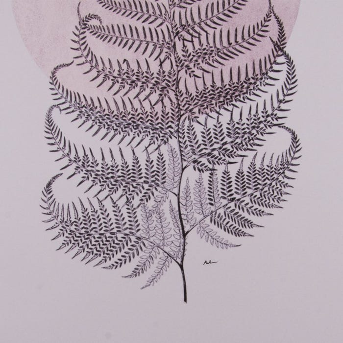 Cuadro Impresión Hojas 2/M Negro Dm 50 X 2 X 70 Cm