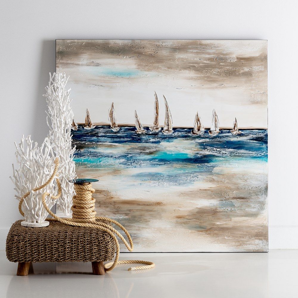 Pintura feita à mão sobre tela de algodão