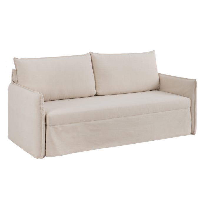 Sofá-Cama Nido Beige Tejido Salón 215 X 100 X 97 Cm