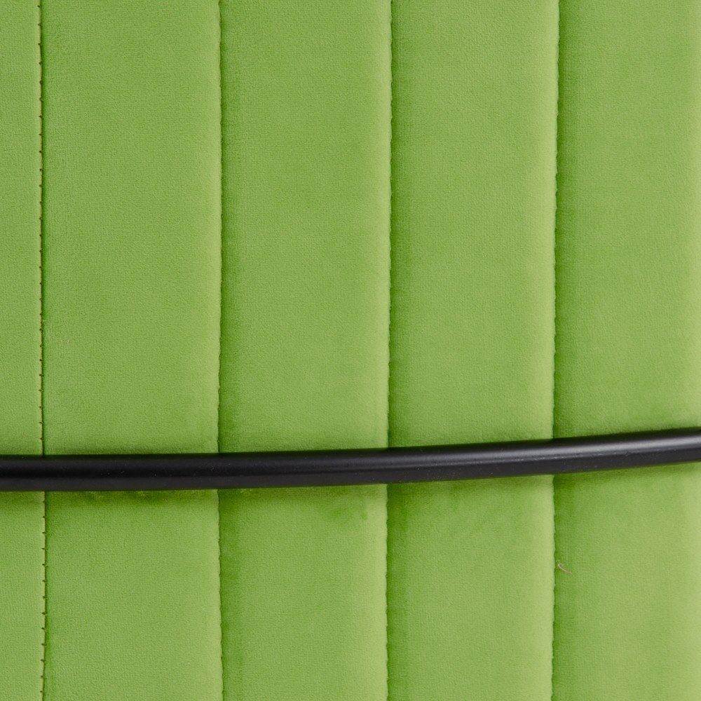 S/2 Puf Terciopelo Verde Tejido-Metal 80 X 80 X 46 Cm
