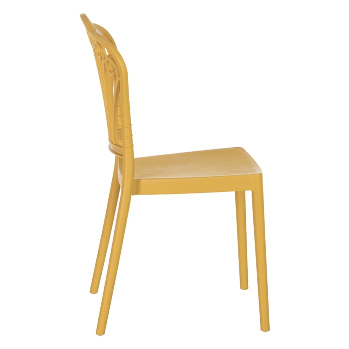 Silla Amarillo Polipropileno 44,50 X 52,50 X 90 Cm