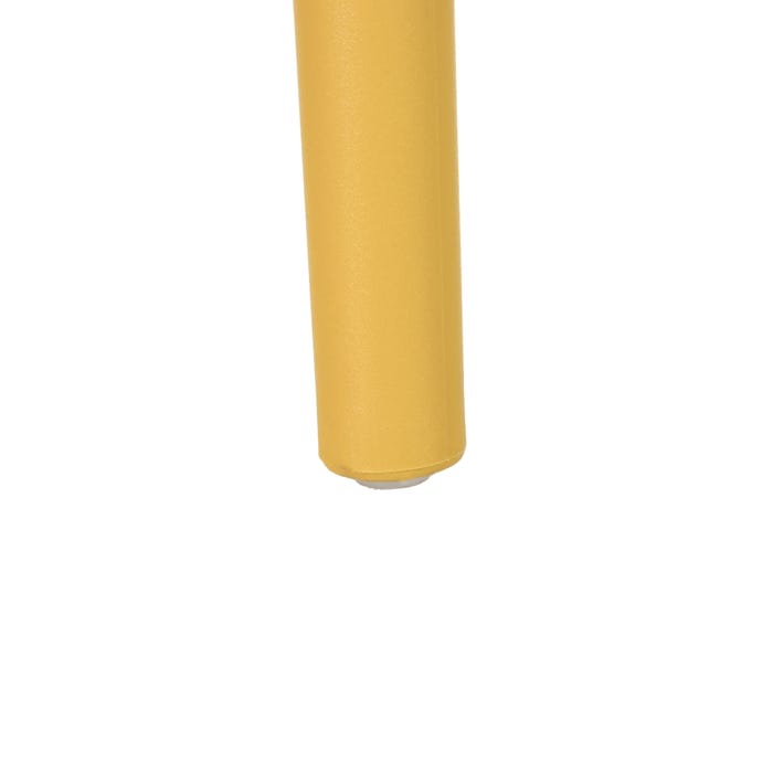 Cadeira de polipropileno amarela 44,50 x 52,50 x 90 cm