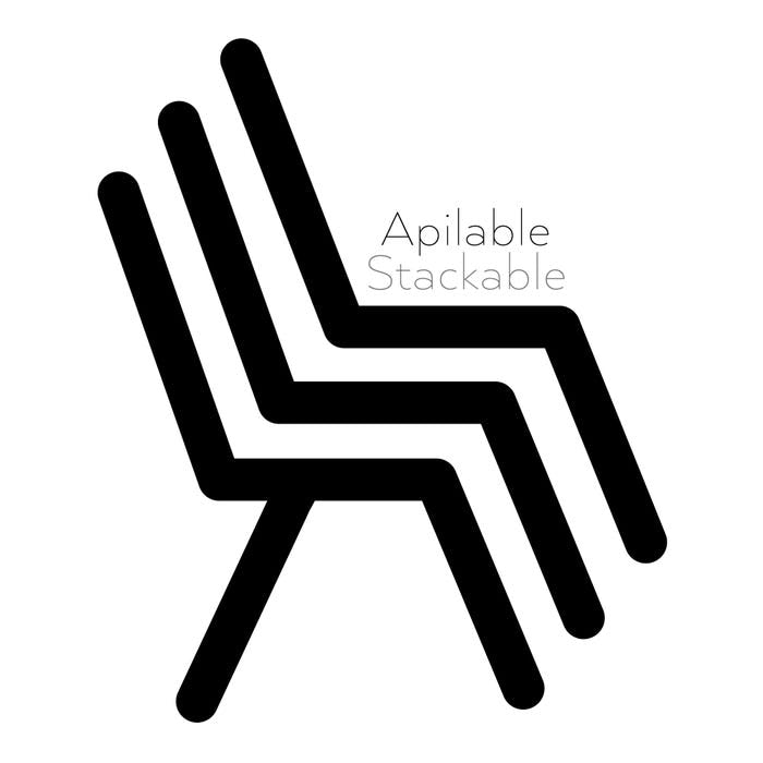 Cadeira de polipropileno amarela 44,50 x 52,50 x 90 cm