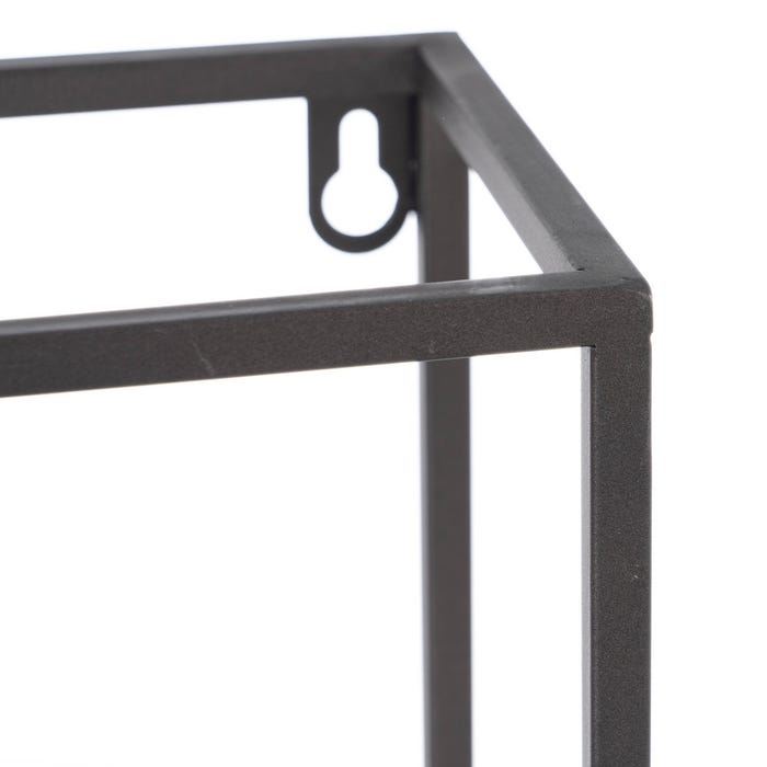 Macetero Estante Oro-Negro Metal 36 X 12 X 36 Cm