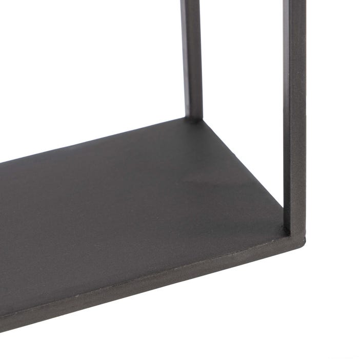 Macetero Estante Oro-Negro Metal 36 X 12 X 36 Cm