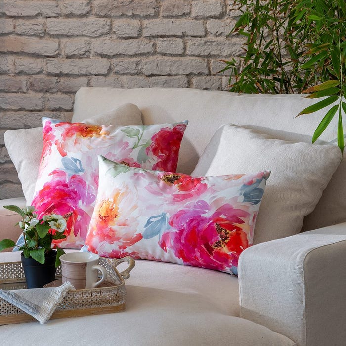 Cojín Rosas Tejido Textil/Hogar 45 X 45 Cm