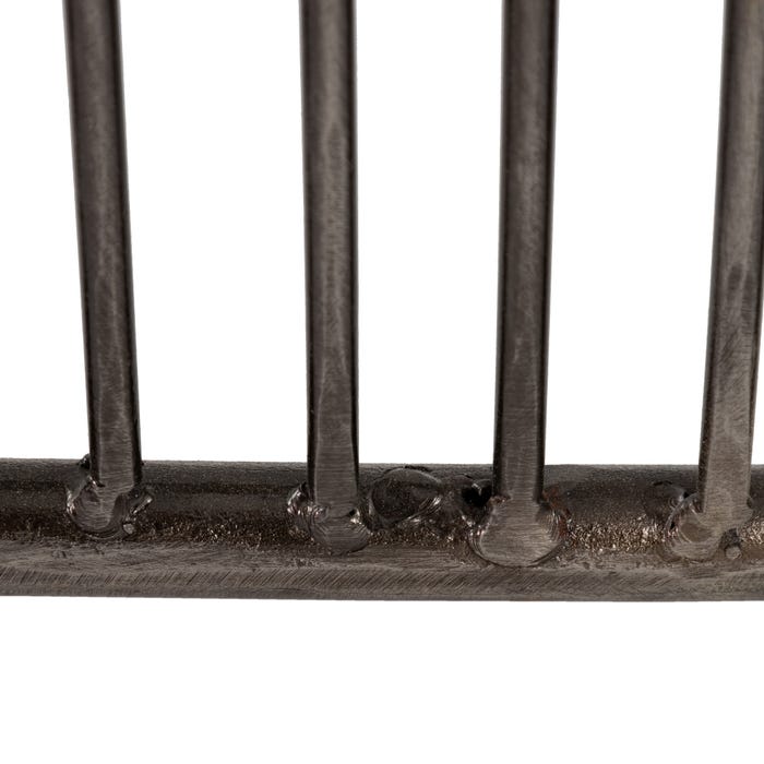 Consola Plata-Negro Metal-Mármol 95 X 45 X 92 Cm