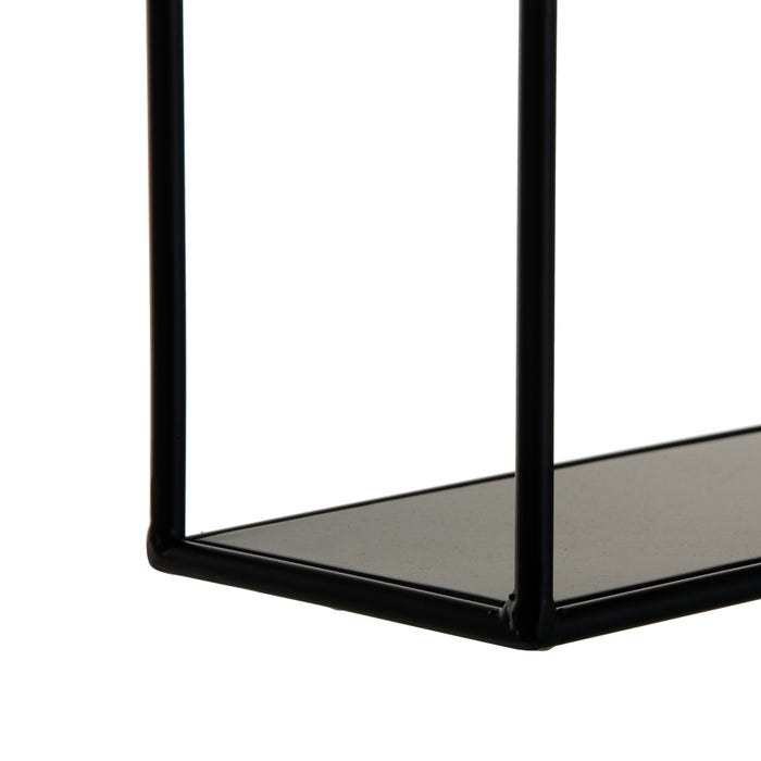 Estantería Negro Metal Decoración 51 X 13 X 76,50 Cm