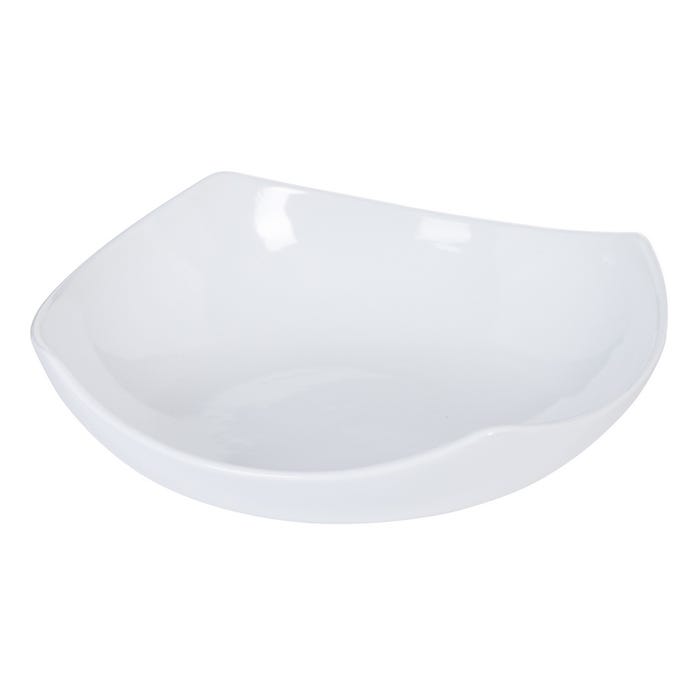 Centro Mesa Blanco Cerámica Decoración 29,50 X 29,50 X 8 Cm