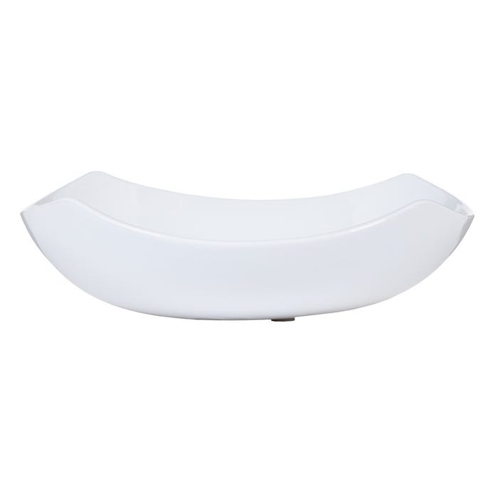 Centro Mesa Blanco Cerámica Decoración 29,50 X 29,50 X 8 Cm