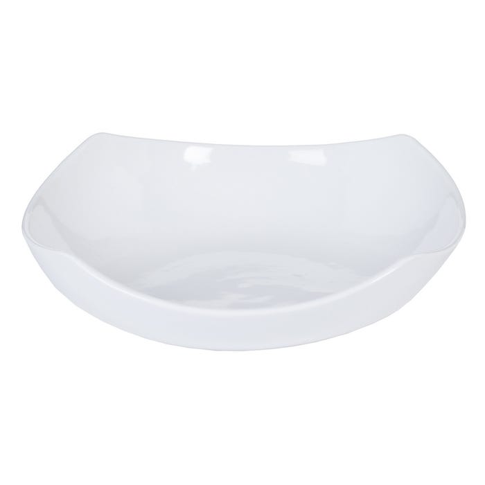 Centro Mesa Blanco Cerámica Decoración 29,50 X 29,50 X 8 Cm