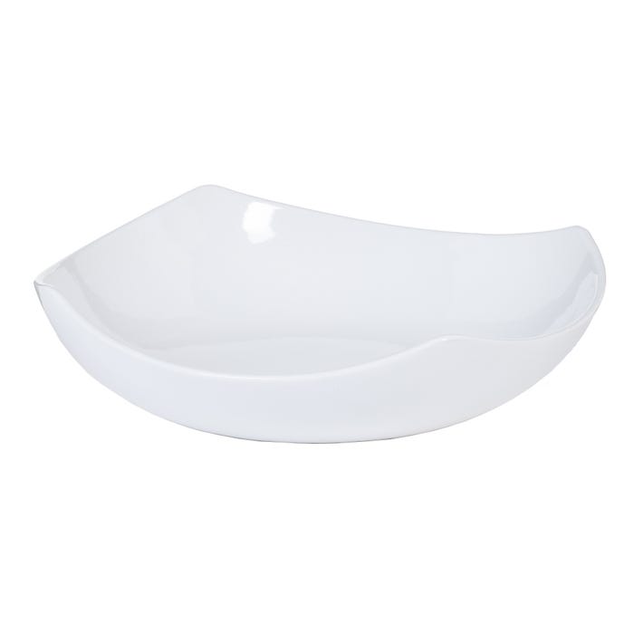 Centro Mesa Blanco Cerámica Decoración 29,50 X 29,50 X 8 Cm