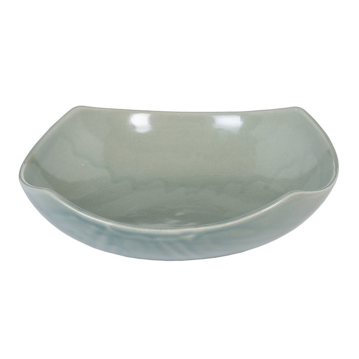 Mesa de Centro Cerâmica Azul Claro 29,50 X 29,50 X 8 Cm
