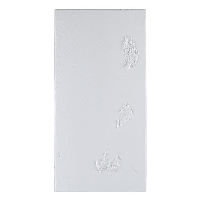 S/2 Mural Pared Abstracto Blanco Resina 135 X 3,50 X 90 Cm