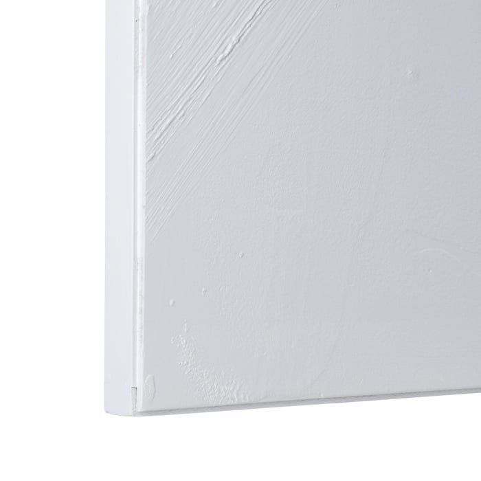 S/2 Mural Pared Abstracto Blanco Resina 135 X 3,50 X 90 Cm