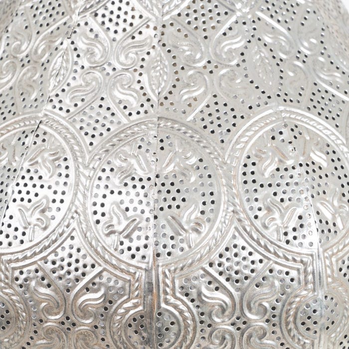 Lámpara Techo Plata Metal Iluminación 32 X 32 X 37,50 Cm