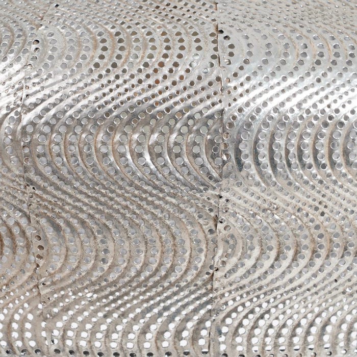 Lámpara Techo Plata Metal Iluminación 42 X 42 X 27,50 Cm
