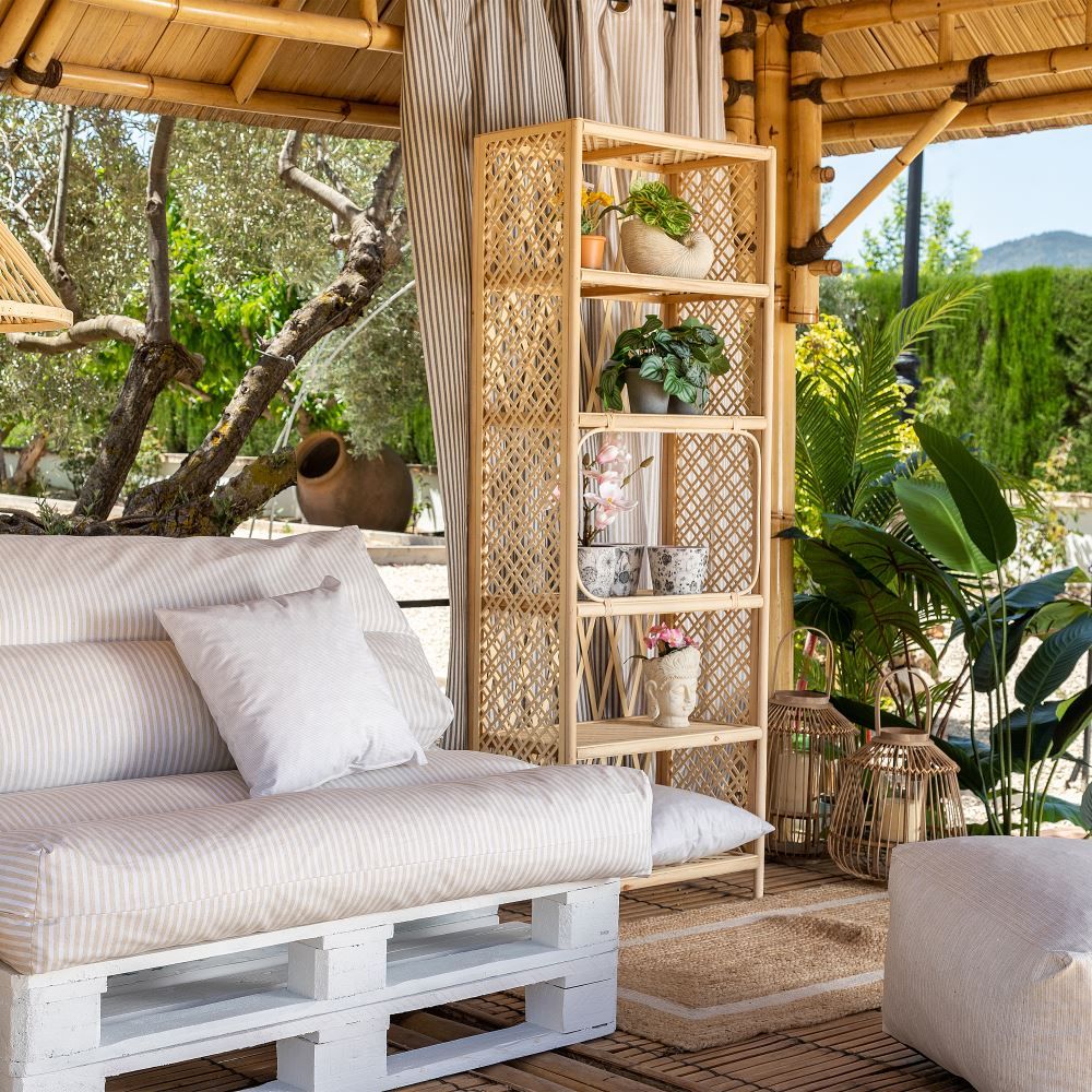 Estantería Natural Bambú Salón 64 X 34,50 X 171 Cm