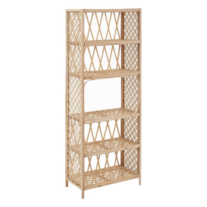 Estantería Natural Bambú Salón 64 X 34,50 X 171 Cm