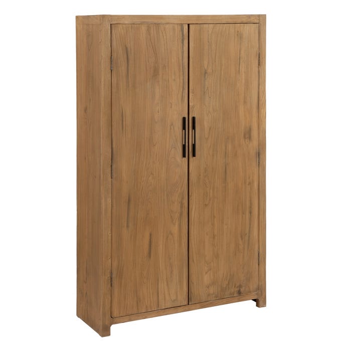 Armario Natural Madera De Olmo Salón 122 X 46 X 210 Cm