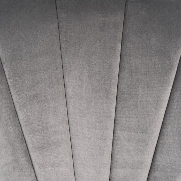 Silla Terciopelo Gris Salón 51 X 55 X 82 Cm